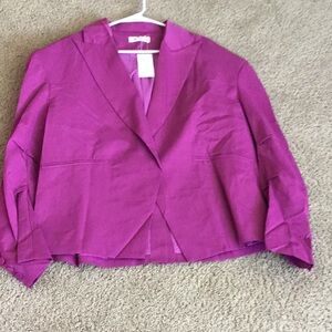 Raspberry Fuschia oversized 2X blazer wrongly labeled Med